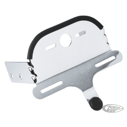 ETRIER CUSTOM POUR IMMATRICULATION ET FEUX ARRIERE