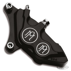 ETRIER AVANT PERFORMANCE MACHINE 4 PISTONS ASSYMETRIQUE POUR MODELES DE 1984 AU PRESENT