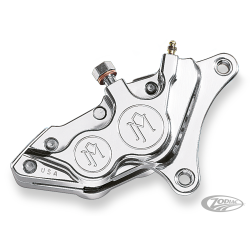 ETRIER AVANT PERFORMANCE MACHINE 4 PISTONS ASSYMETRIQUE POUR MODELES DE 1984 AU PRESENT