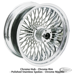 ROUES RIDE WRIGHT AVEC RAYONNAGE RADIAL A 50 RAYONS