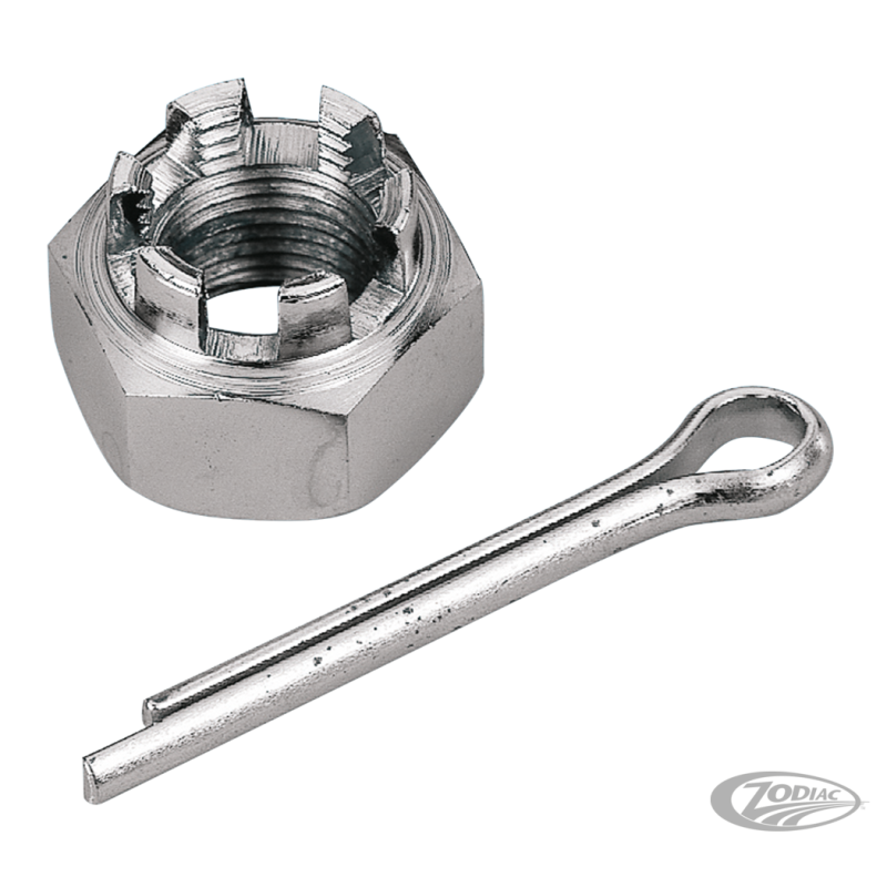 ECROU CRENELE CHROME POUR L'AXE ARRIERE