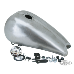 RESERVOIR STRETCHE DE 3" EN ACIER AVEC TRAPPE AVIA POUR SOFTAILS JUSQU'A 1999