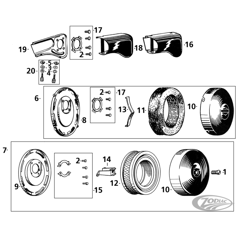 ADMISSION ET FILTRE A AIR POUR CARBURATEURS LINKERT
