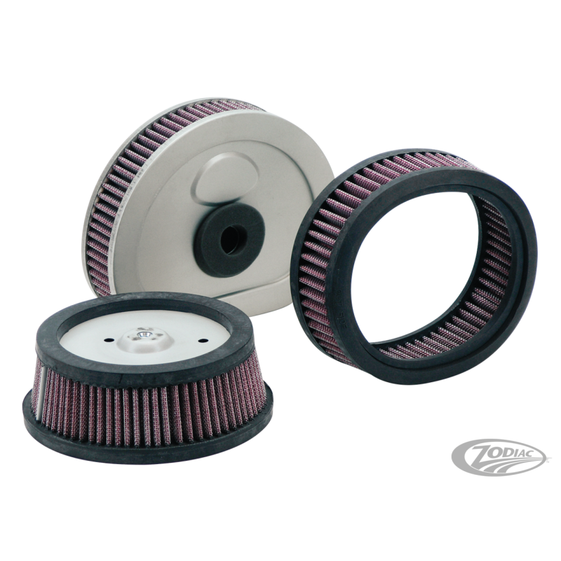 KIT FILTRE CHROME "SUPER SUCKER" POUR CARBURATEUR KEIHIN CV