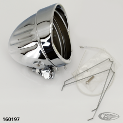 PHARE 4 1/2" CORPS LONG CHROME A FIXATION ARRIERE