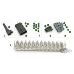 PRISES DELPHI PACKARD WEATHERPACK