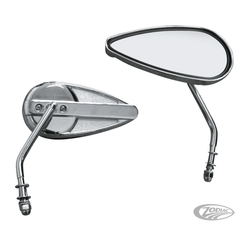 RETROVISEURS CHROMES TEARDROP