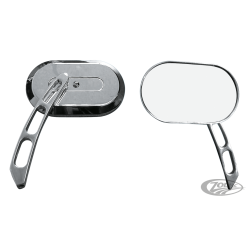 RETROVISEUR CHROME OVALE