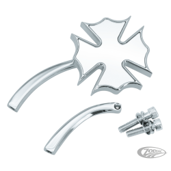 RETROVISEURS CHROMES AVEC BRANCHES INCURVEES