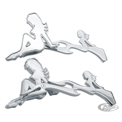 JEU DE RETROVISEURS "MISTRESS" AVEC FLAMMES