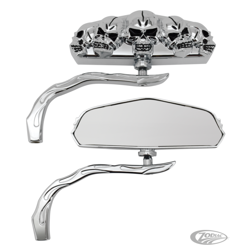 RETROVISEURS ZODIAC SKULL-VISION