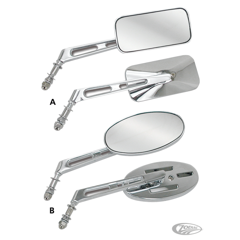 RETROVISEURS "RÉTRO-VISION" A TIGE SOLIDE