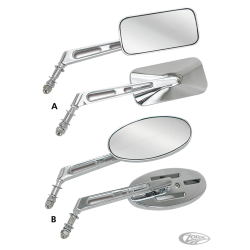 RETROVISEURS "RÉTRO-VISION" A TIGE SOLIDE