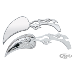 JEU DE RETROVISEURS METEOR AVEC CRANES ET FLAMMES