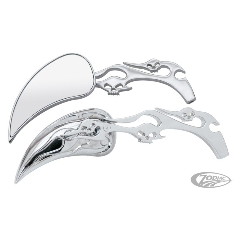 JEU DE RETROVISEURS METEOR AVEC CRANES ET FLAMMES