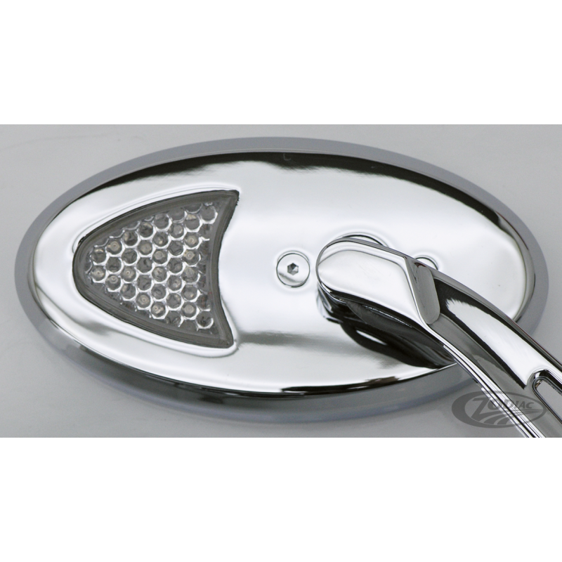 RETROVISEURS SPORT OVALES AVEC CLIGNOTANTS LED