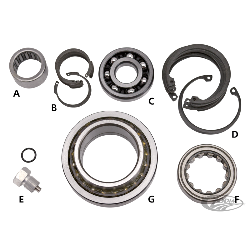 KITS DE DEPORT POUR BOITE 6 SOFTAIL 2007-2017, DYNA 2006-2017