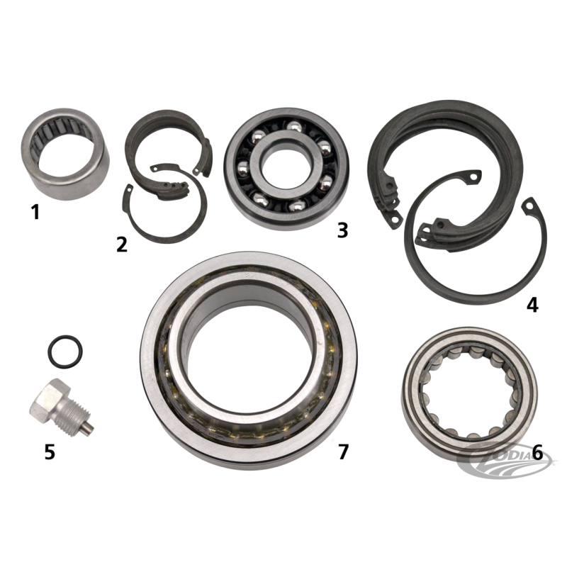 KITS DE DEPORT POUR BOITE 6 SOFTAIL 2007-2017, DYNA 2006-2017