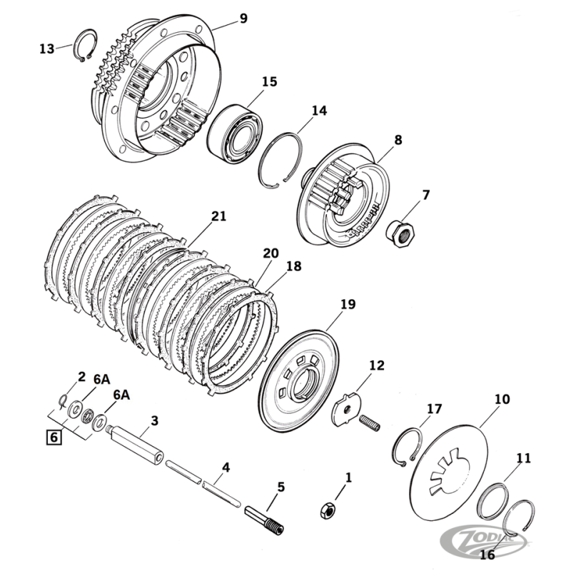 PIECES D'EMBRAYAGE POUR 1990 A 1997 BIG TWIN
