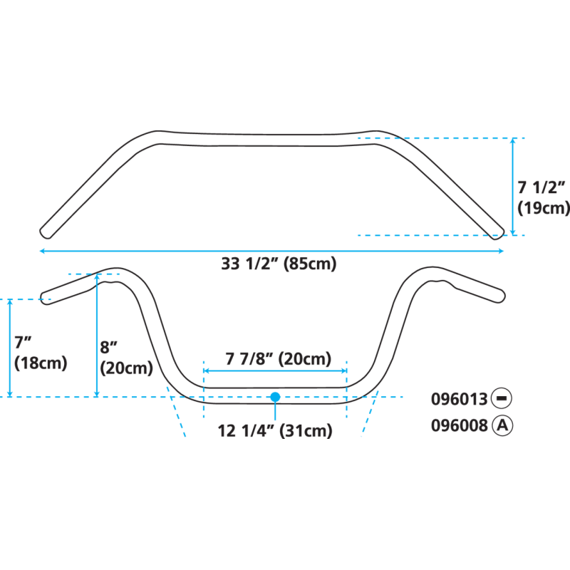 GUIDONS APEHANGERS ZODIAC DE UN POUCE DE DIAMETRE