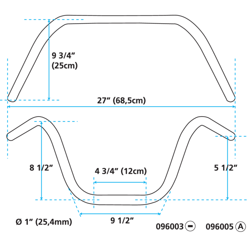 GUIDONS APEHANGERS ZODIAC DE UN POUCE DE DIAMETRE