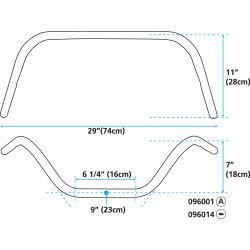GUIDONS APEHANGERS ZODIAC DE UN POUCE DE DIAMETRE