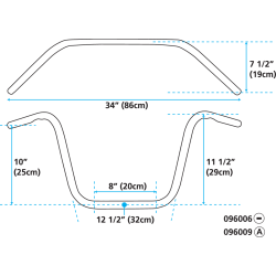 GUIDONS APEHANGERS ZODIAC DE UN POUCE DE DIAMETRE