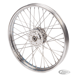 ENSEMBLES DE ROUE AVANT POUR SPORTSTER ET DYNA 2000 ET APRES AVEC JANTE "ROLLED EDGE"