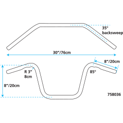 UN POUCE DIAMETRE APE HANGERS ZODIAC CUSTOM PRODUCTS