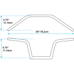 UN POUCE DIAMETRE CRUISER ZODIAC CUSTOM PRODUCTS
