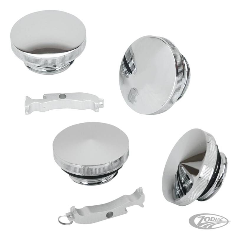 BOUCHONS USINES ET CHROME "ESSENTIAL" EN POINTE OU EN DOME