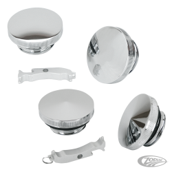 BOUCHONS USINES ET CHROME "ESSENTIAL" EN POINTE OU EN DOME