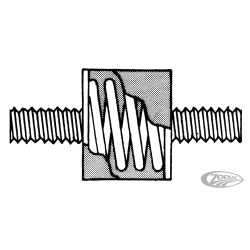 SUPPORTS DE CAOUTCHOUC RENFORCES AVEC GOUJONS