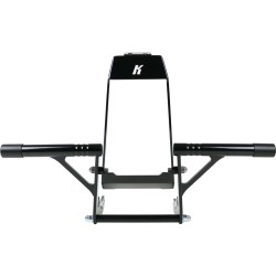 M8 Softail Club Style Engine Guard fits only with Mid Mount Foot Controls Black Powder Coated