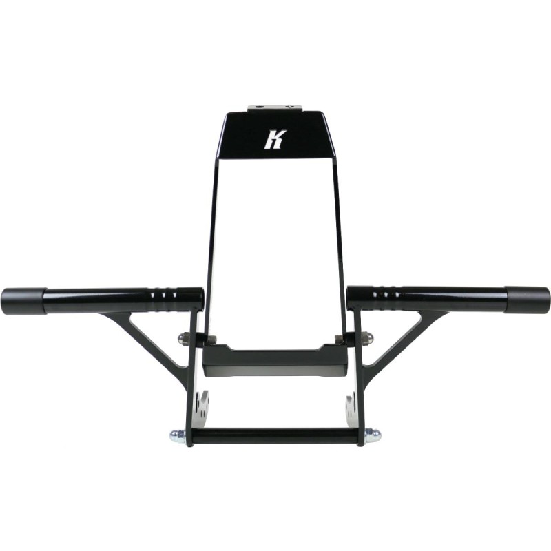 M8 Softail Club Style Engine Guard fits only with Mid Mount Foot Controls Black Powder Coated