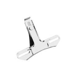 OEM-Style Top Mount License Plate Bracket 3-hole Chrome