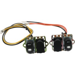 CCE, Rocker Switch Kit, Fairing- Handle Bar, Spot/Acc, Black Rocker Switch Kit Spot/Accessories