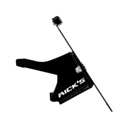 FXDR Stainless Steel License Plate Side Mount Kit German Size, Short Flat Black Satin