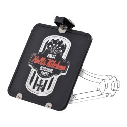 Nook License Plate Base Plate Germany 200x180mm, Including License Plate Light Black