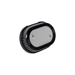 Oval Airbox Air Cleaner Kit Flat Black