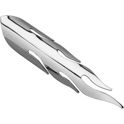 Flame Heat Shield Chrome 2"