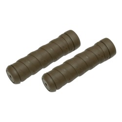 Classic Wrap Grips Brown 1" Throttle By Wire Throttle Cables