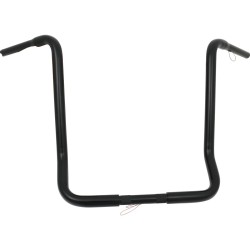 19 Dresser Ape Hanger Handlebar Black Powder Coated 1 1/4" Throttle By Wire