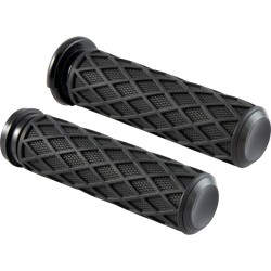 Diamond Grips Black 1" Throttle By Wire