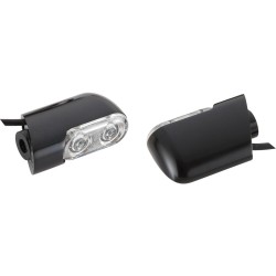 Direct Bolt-On Touring LED Turn Signal Amber LED configuration Black Anodized Clear LED