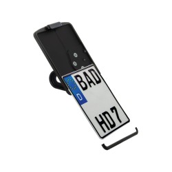 Nightster Side Mount License Plate Kit German Size 180x200mm Satin Black Powder Coated