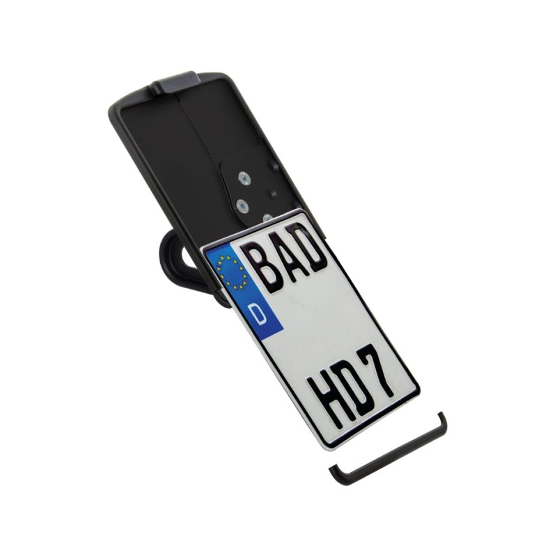 Nightster Side Mount License Plate Kit German Size 180x200mm Satin Black Powder Coated