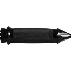 Custom Contour Spike Grips Black Anodized 1" Throttle By Wire