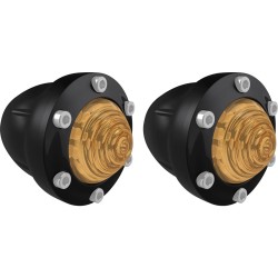Tracker LED Turn Signal Black Gloss Amber LED
