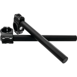 Clip-On Handlebar For 39mm Fork Tubes Dimpled Black Ops 1"